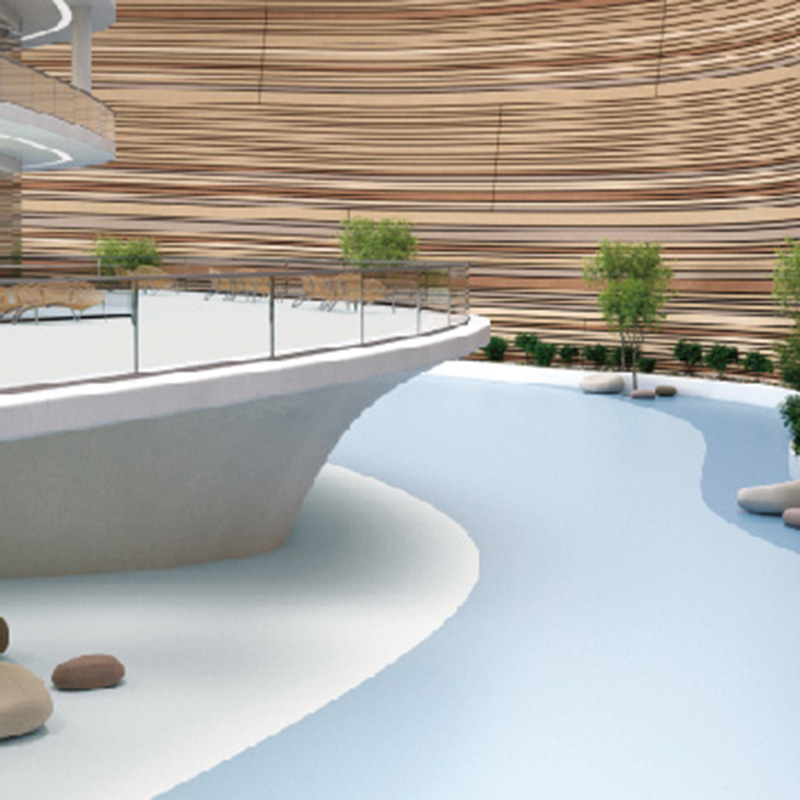 PURポリウレタンコーティングの均質な床材